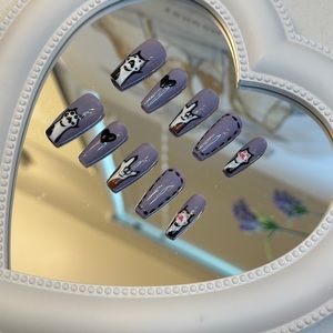 Cute animals Design Handmade Press On Nails